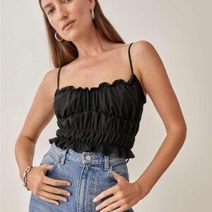 Reformation Irene top in Black